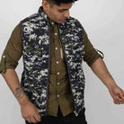 Clawear Men’s Sariska Quilted Camo Half Jacket - Vest Jacket
