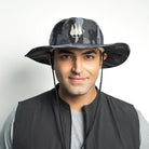Clawear Unisex Mahogany Panama Hats - Black Camou - Headwear