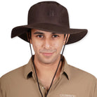 Clawear Unisex Mahogany Panama Hats - Brown - Headwear
