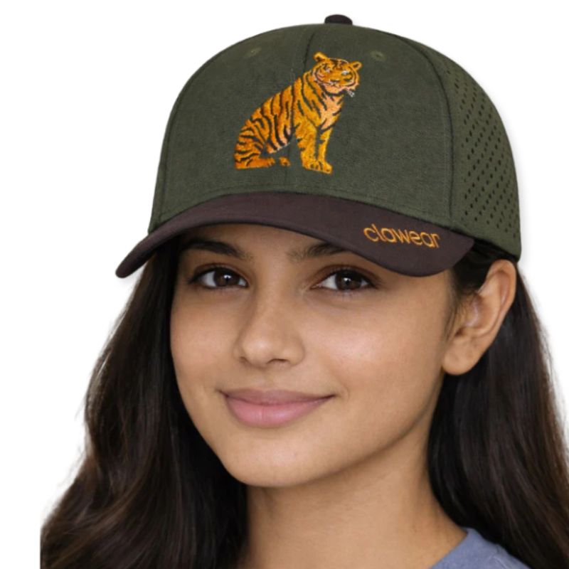 Clawear Unisex Palm Perforated Cap - Olive Green - Headwear