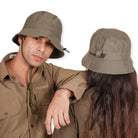 Clawear Unisex Pine Bucket Hat with Drawstring - Headwear