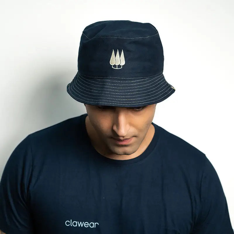 Clawear Unisex Pine Bucket Hats - Blue - Headwear