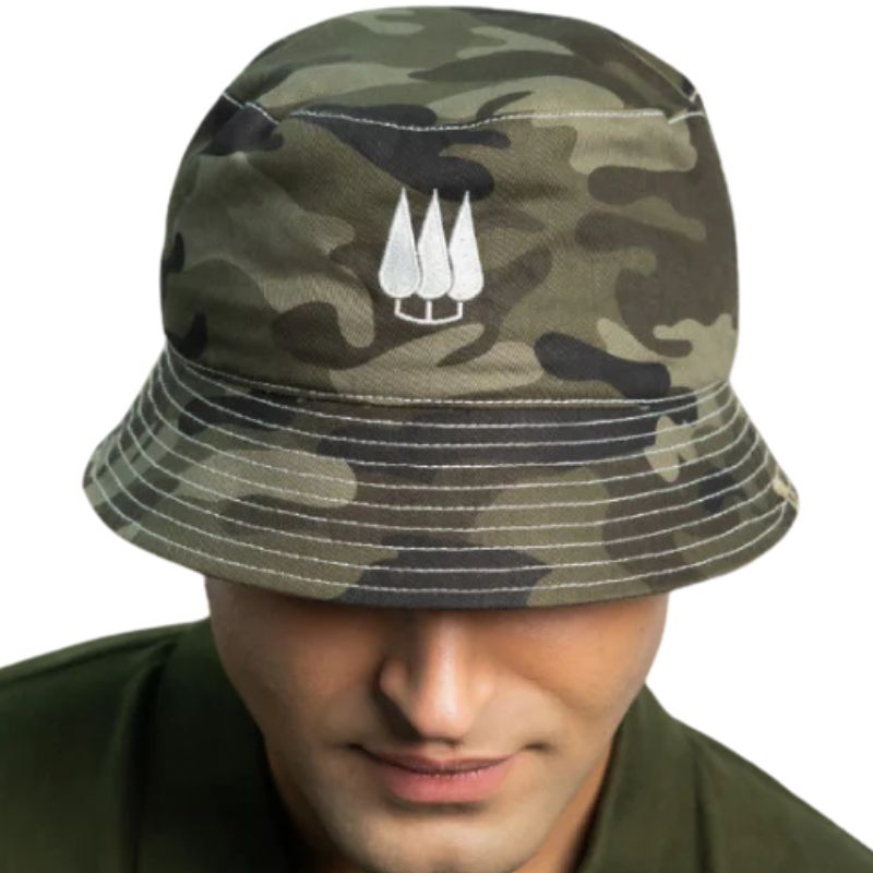 Clawear Unisex Pine Bucket Hats - Green-Camo - Headwear