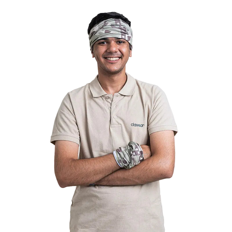 Clawear Unisex Thar Neck Buff - Camouflage Print 1 / Pack of 4