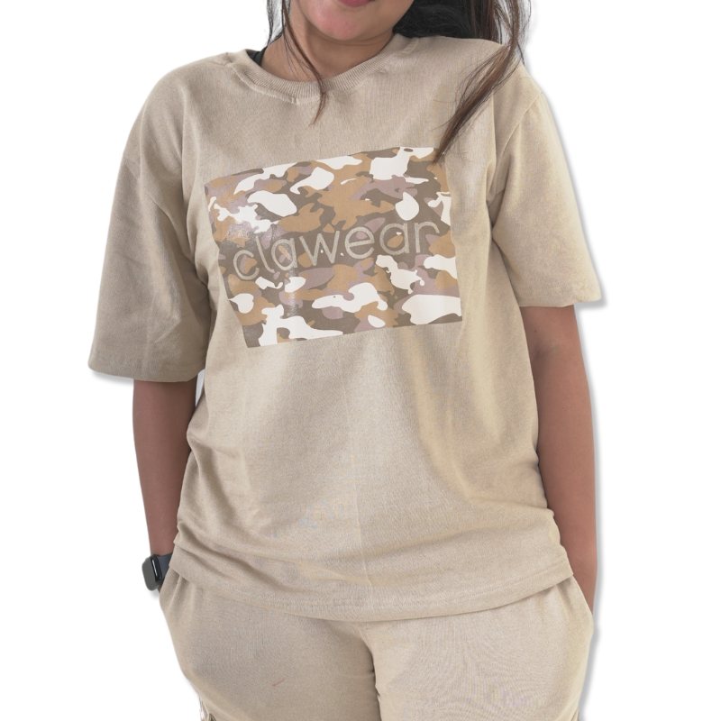 Clawear Women's Hemis T-shirt, casual fit, white color, soft fabric, front graphic design, short sleeves, everyday wear.