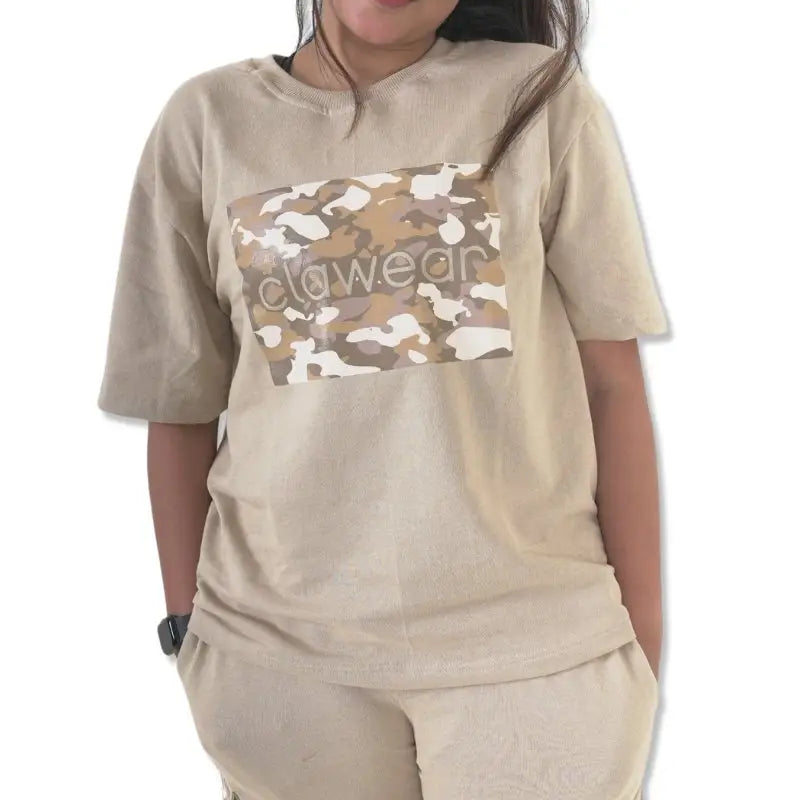 Clawear Women's Hemis T-shirt, casual fit, white color, soft fabric, front graphic design, short sleeves, everyday wear.