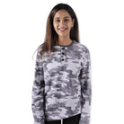 Clawear Women’s Jhalana Full Sleeves Round Neck Tshirt - Black Camo / S - T-shirt