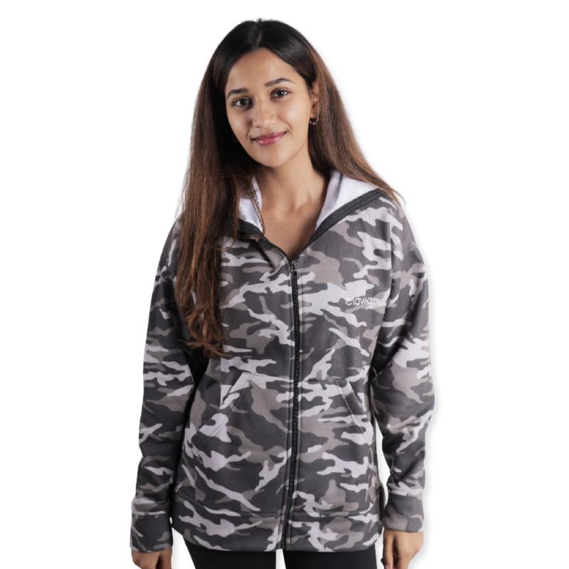 Clawear Women’s K2 Double Hooded Jacket - Green-Camo / S - Winter Jacket
