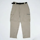 Clawear Women's Kuno Convertible Cargo Pants in black, showing adjustable waistband and multiple cargo pockets.