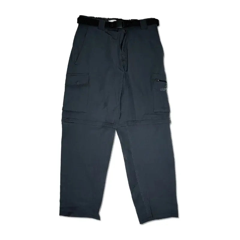 Clawear Women's Kuno Convertible Cargo Pants in gray, featuring multiple pockets and adjustable hem for versatile style and comfort.