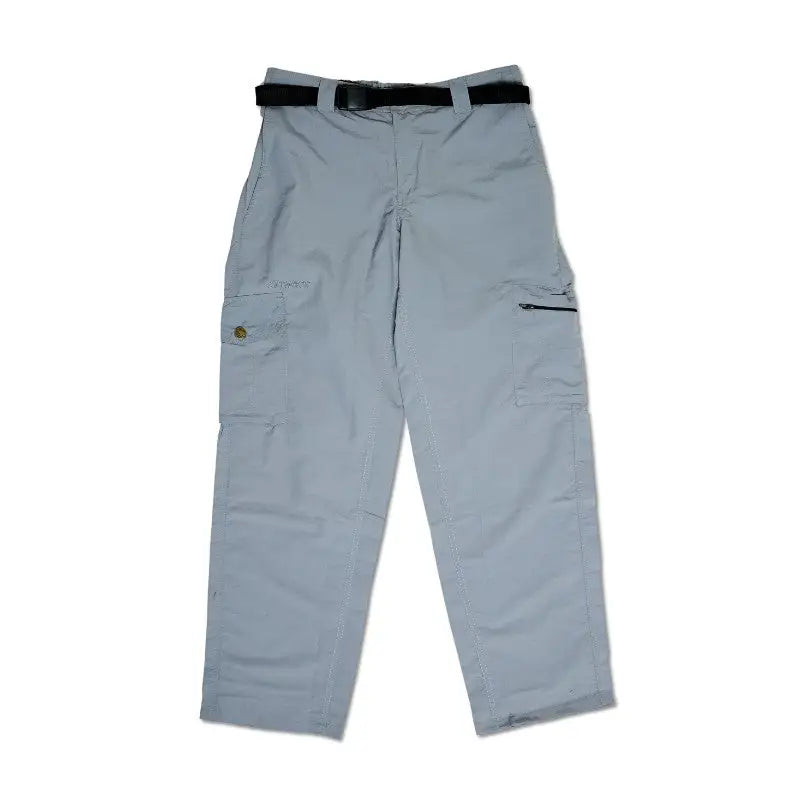 Clawear Women's Masai Cargo Pants in grey, featuring multiple pockets and a relaxed fit, designed for casual wear.
