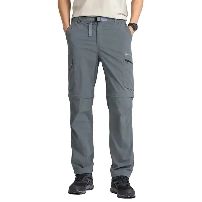 Eddie Bauer Men’s Pathfinder 2-in-one 6-pocket Cargo Pant - Dark Grey / 30 - Cargos and Pants