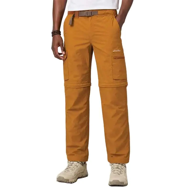 Eddie Bauer Men’s Pathfinder 2-in-one 6-pocket Cargo Pant - Rust / 30 - Cargos and Pants