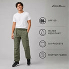 Eddie Bauer Men’s Pathfinder 6-pocket Water-resistant Cargo Pant - Cargos and Pants