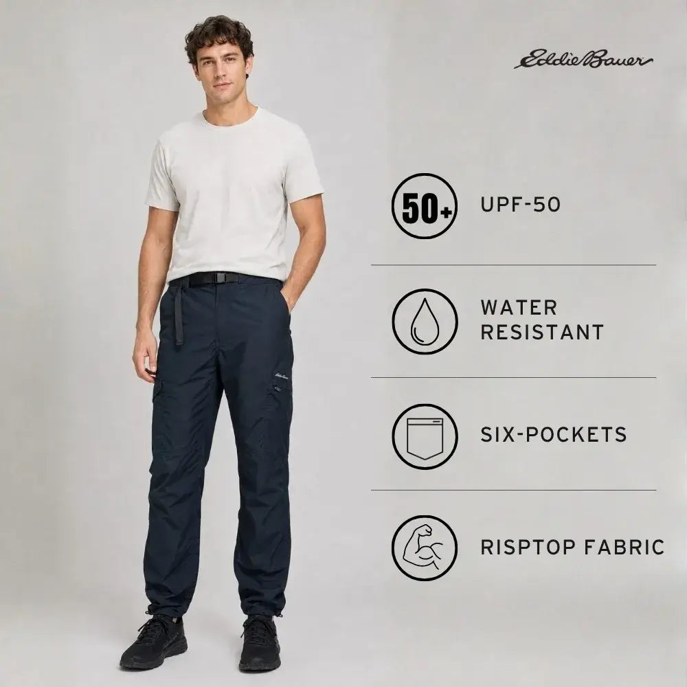 Eddie Bauer Men’s Pathfinder 6-pocket Water-resistant Cargo Pant - Cargos and Pants