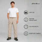 Eddie Bauer Men’s Pathfinder 6-pocket Water-resistant Cargo Pant - Cargos and Pants