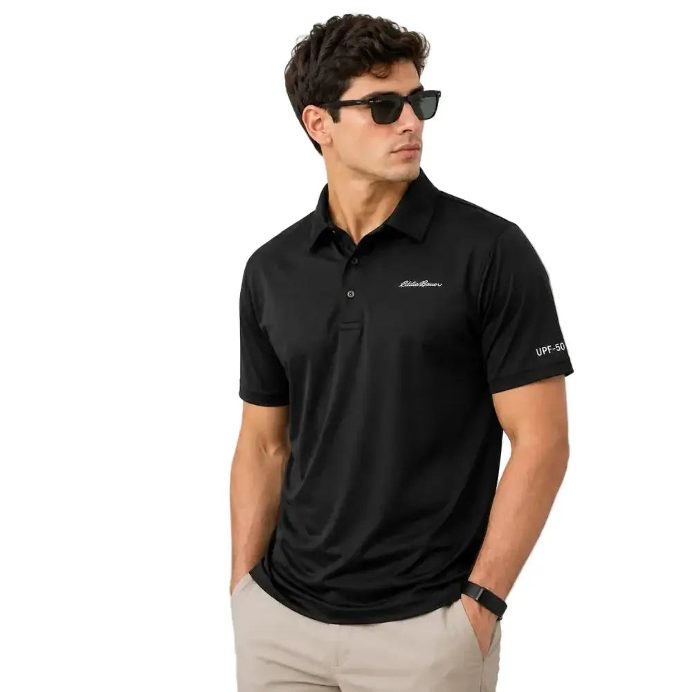 Eddie Bauer Men’s Eddie Polo T-shirt - Black / S - T-shirt