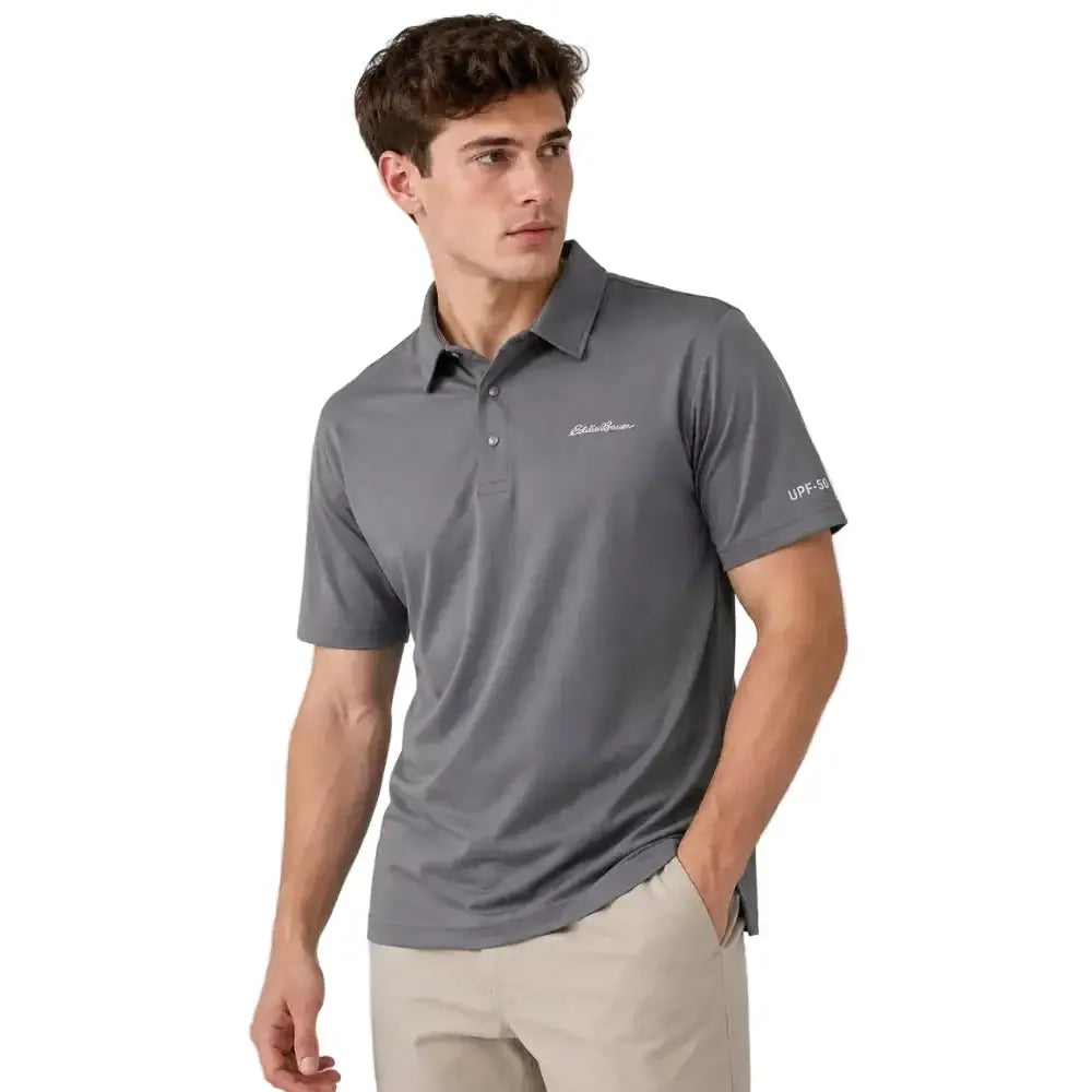 Eddie Bauer Men’s Eddie Polo T-shirt - Charcoal / S - T-shirt