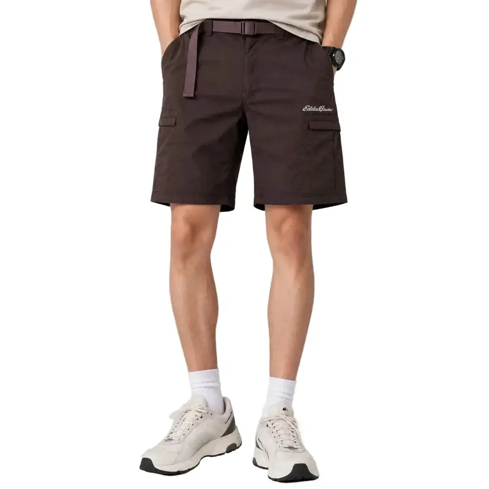 Eddie Bauer Unisex Nomad 6-pocket UPF-50 Short - Coffee / S - Shorts