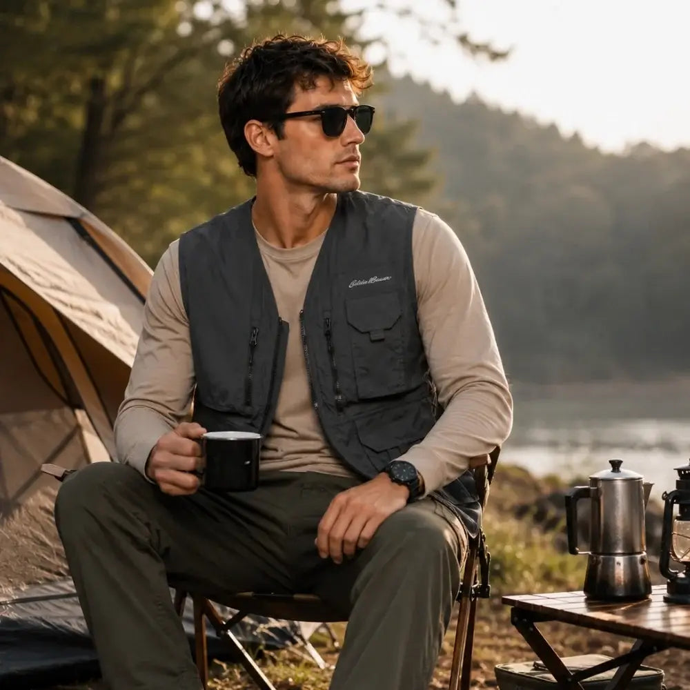 Eddie Bauer Unisex Pathfinder 8-pocket Travel Vest - Vest
