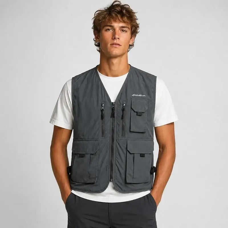 Eddie Bauer Unisex Pathfinder 9-pocket Travel Vest - Vest