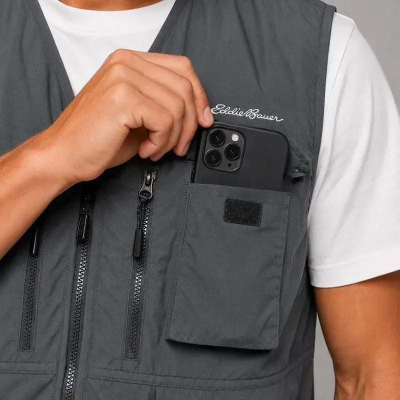 Eddie Bauer Unisex Pathfinder 9-pocket Travel Vest - Vest