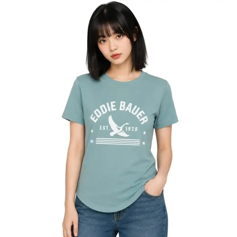 Eddie Bauer Women’s 1920 Tee - Light Teal / S - T-shirt