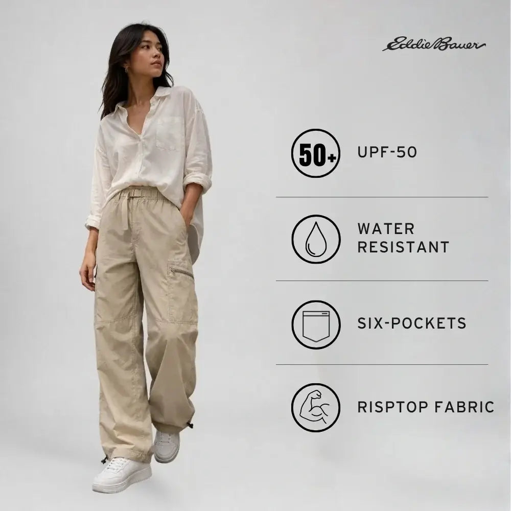 Eddie Bauer Women’s Pathfinder 6-pocket Water-resistant Cargo Pant - Cargos and Pants