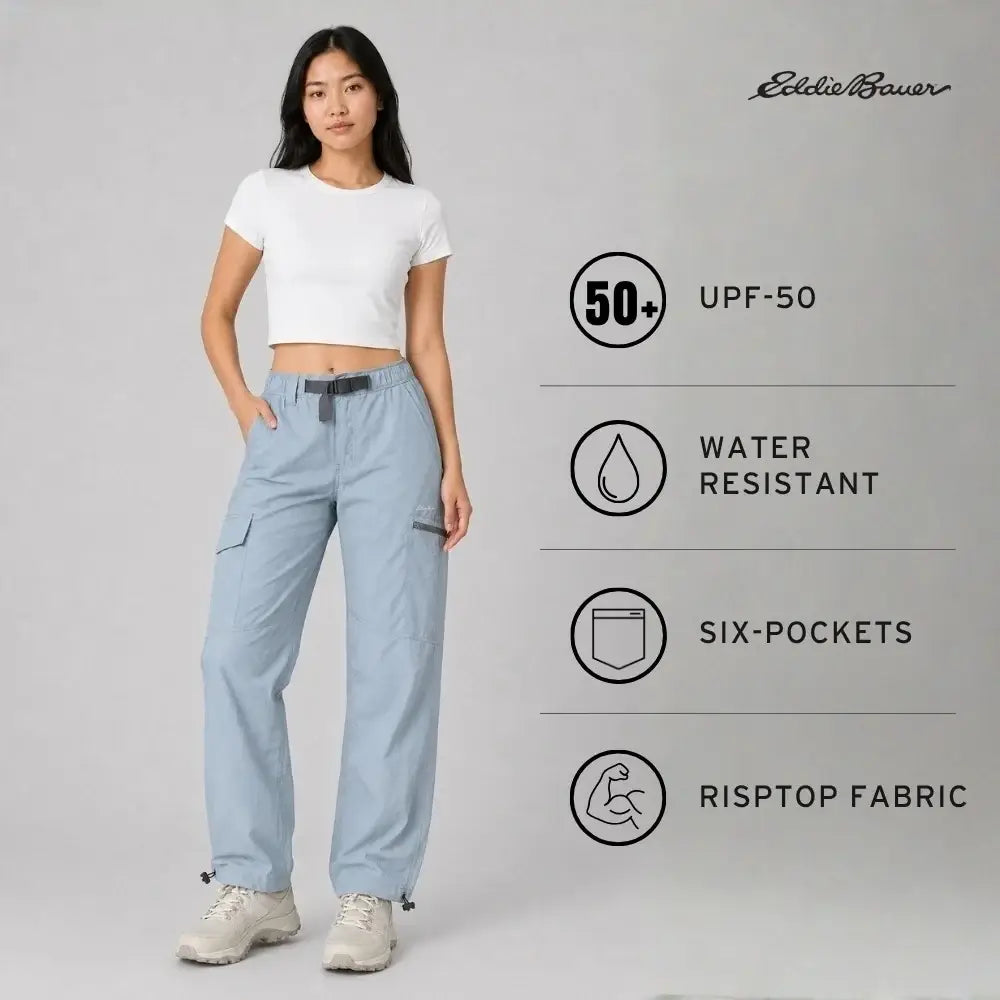 Eddie Bauer Women’s Pathfinder 6-pocket Water-resistant Cargo Pant - Cargos and Pants