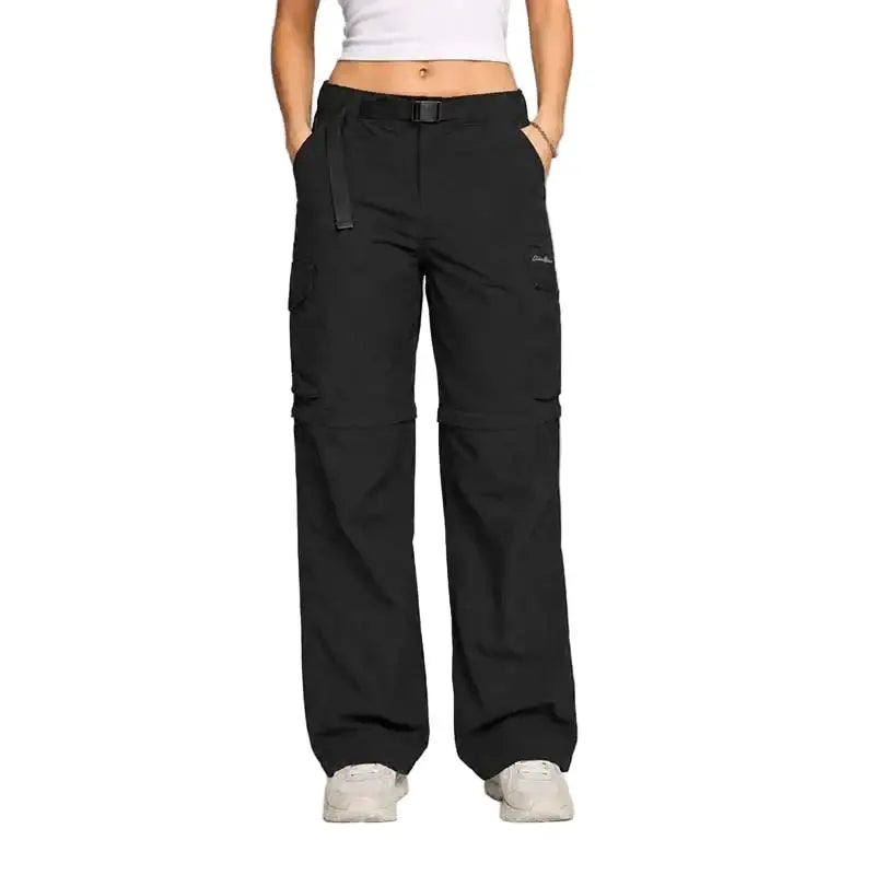 Eddie Bauer Women’s Switchback 2-in-one 6-pocket Cargo Pant - Black / 28 - Cargos and Pants