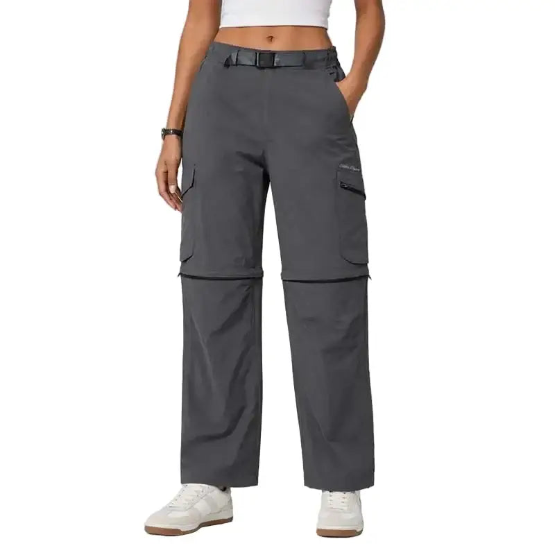 Eddie Bauer Women’s Switchback 2-in-one 6-pocket Cargo Pant - Dark Grey / 28 - Cargos and Pants