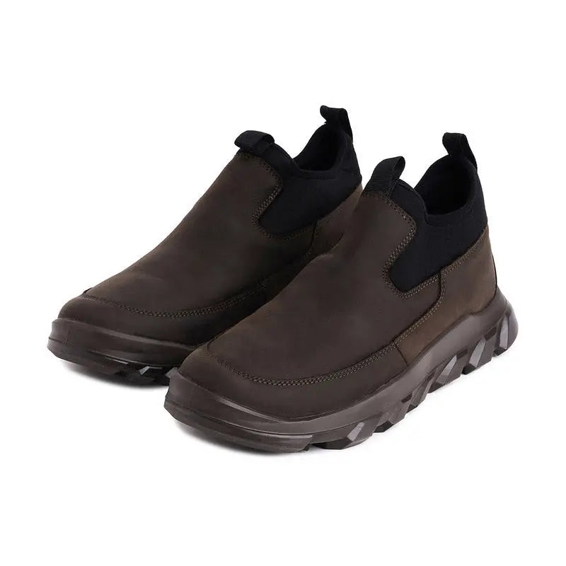 Ergon men's outdoor water-resistant leather shoes with sturdy soles and stylish design, suitable for outdoor activities.