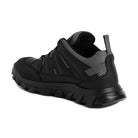 Black Ergon men's outdoor water-resistant leather shoes with sturdy soles and stylish design.