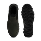Ergon men's outdoor water-resistant leather shoes in gray with sturdy sole and lace-up design, suitable for rugged outdoor activities.