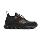 Ergon men's outdoor water-resistant leather shoes in brown, featuring durable design and sturdy soles for outdoor activities.