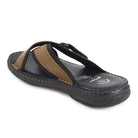 Ergon Men's Spring Field outdoor leather slipper with brown leather upper and comfortable slip-on design.