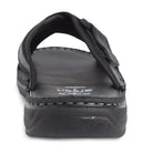Black Ergon men's spring field outdoor leather slipper showing a comfortable slip-on design with textured outdoor sole.