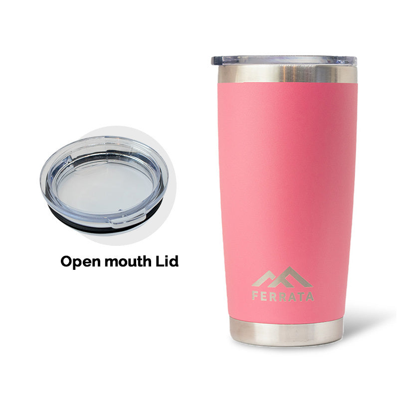 Ferrata Stainless Steel 600 ml Standard Lid Tumbler - Pink / 600 ml