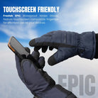 Froztek Epic Waterproof Winter Gloves with Touchscreen Fingers