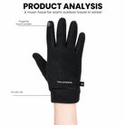 Froztek Fleece Liner Winter Gloves with Touchscreen Fingertips