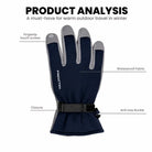Froztek Montana Classic Waterproof Touchscreen Gloves for Trekking Snow & Winter Travel