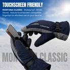 Froztek Montana Classic Waterproof Touchscreen Gloves for Trekking Snow & Winter Travel