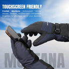 Froztek Montana Waterproof Winter Gloves with Touchscreen Fingers | Insulated Softshell Trekking & Snow Gloves