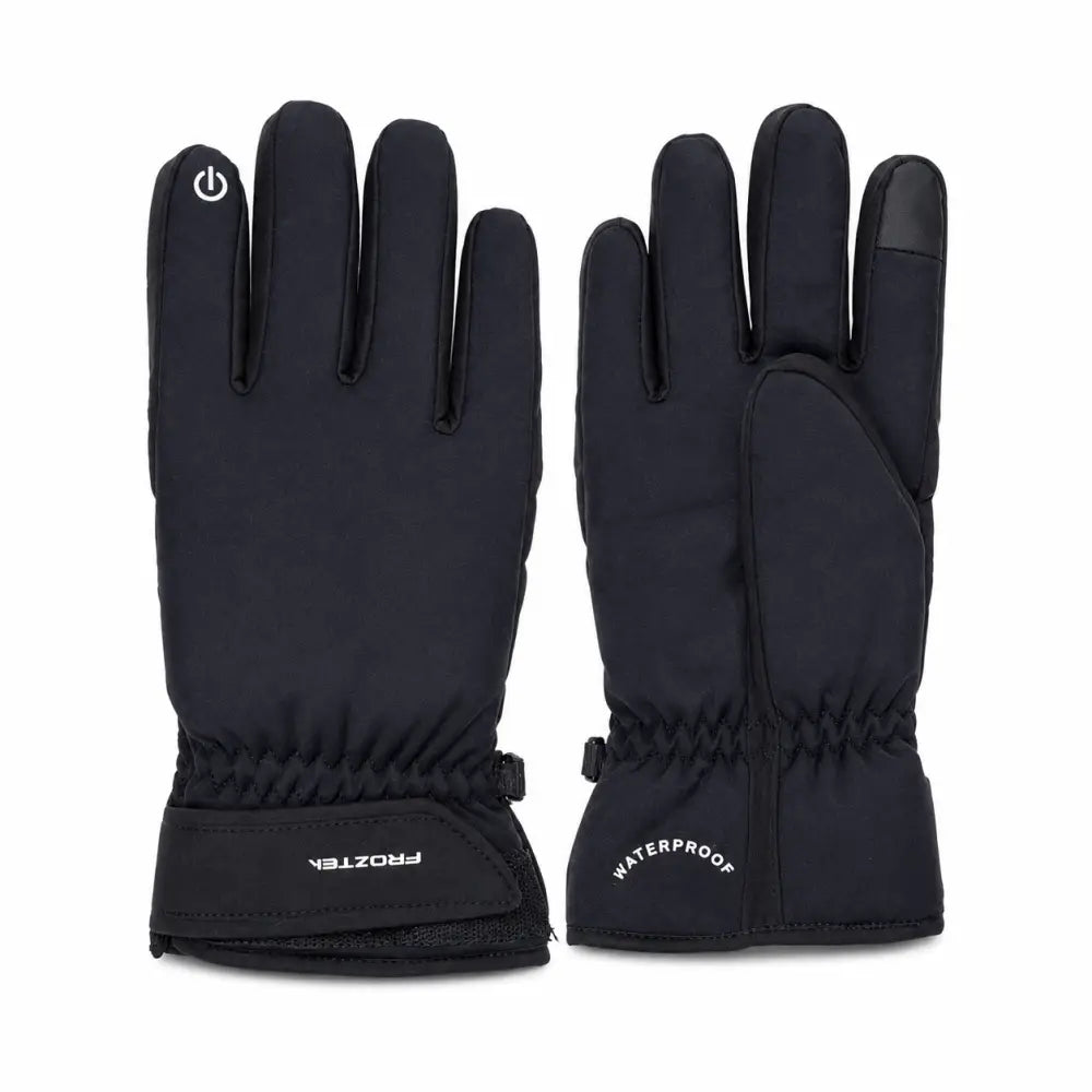 Froztek Sports Waterproof Thermal Winter Gloves – Touchscreen Cold Weather Outdoor Gloves - Black / XS - Gloves