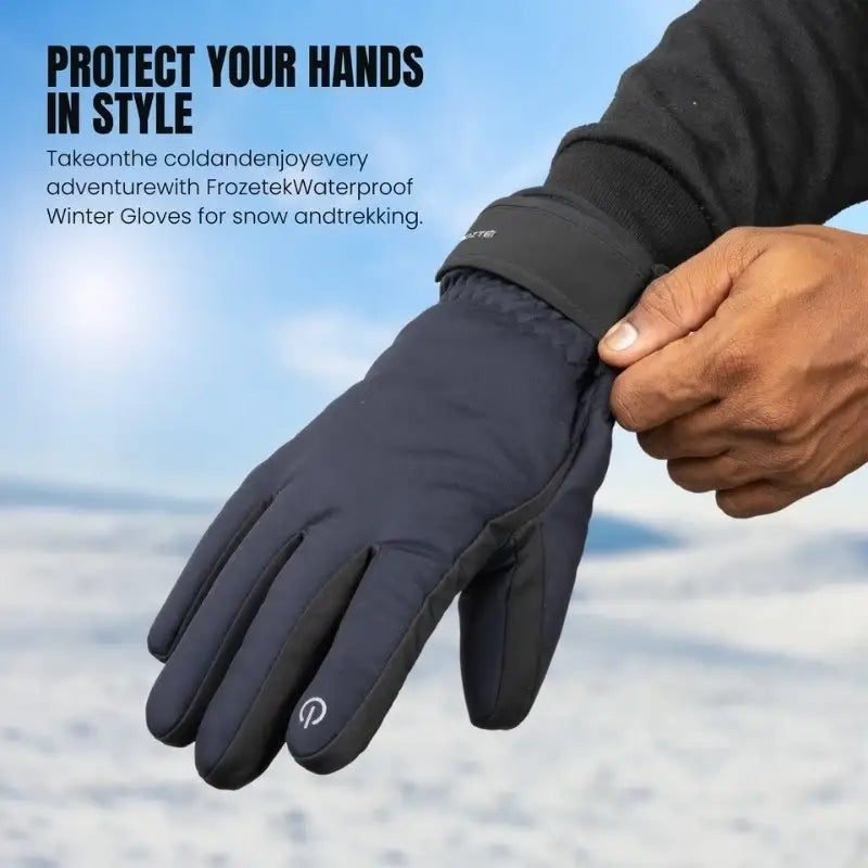 Froztek Sports Waterproof Thermal Winter Gloves – Touchscreen Cold Weather Outdoor Gloves - Gloves