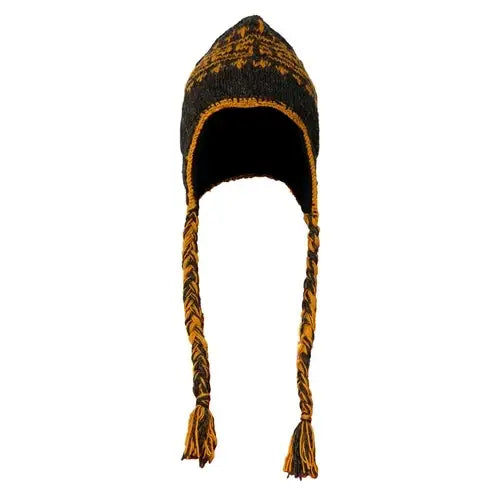 Gokyo Annapurna Wool Fleece Beanie with Ear Flaps - Multicolor - Cap