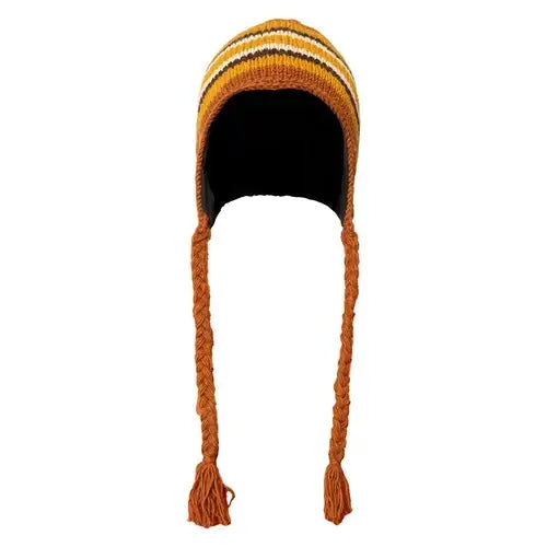Gokyo Annapurna Wool Fleece Beanie with Ear Flaps - Multicolor - Cap