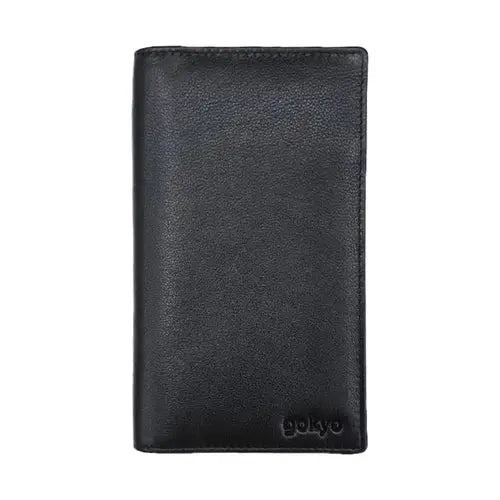 Gokyo Leather Passport Folder - Black - Travel Essentials
