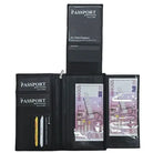 Gokyo Leather Passport Folder - Black - Travel Essentials