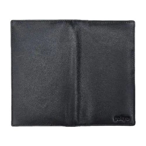 Gokyo Leather Passport Folder - Black - Travel Essentials
